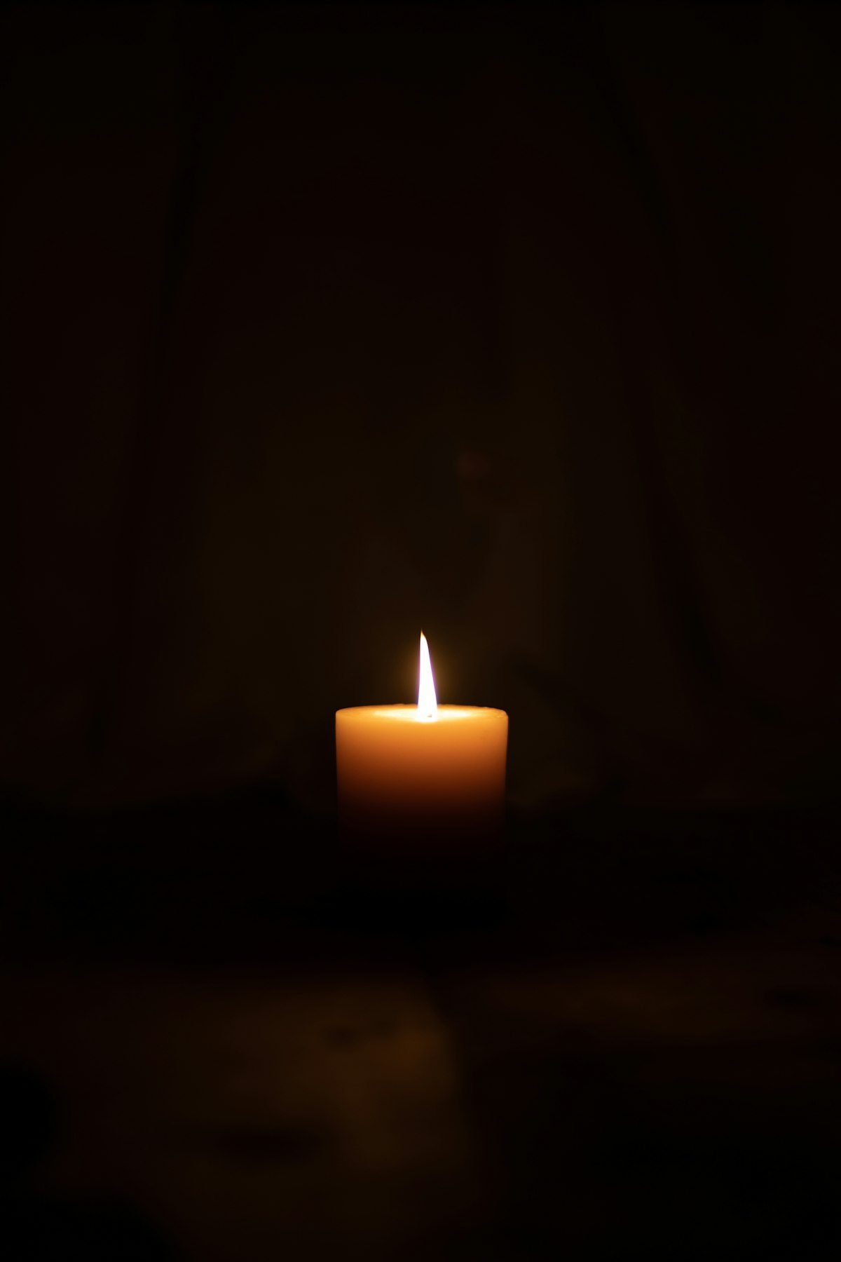停電時のろうそくの灯り
